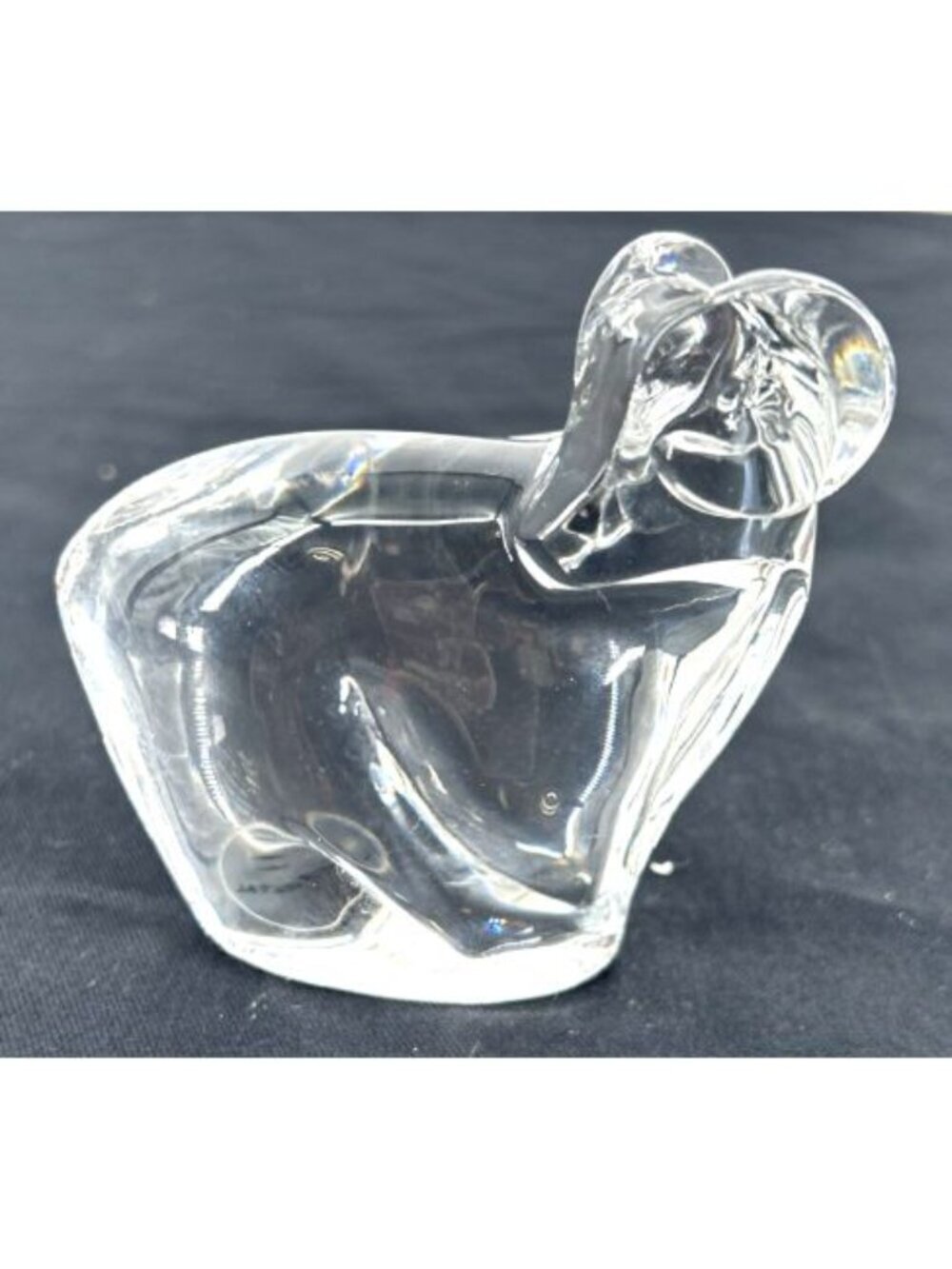 Dansk Ram Figurine Lead Crystal Austria Clear 3.75"